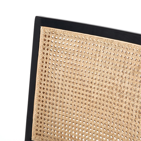 Wooden Cane & Rattan Dining Chair - Ember