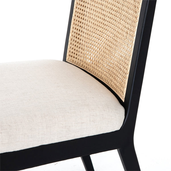 Wooden Cane & Rattan Dining Chair - Ember
