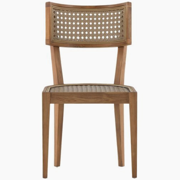 Wooden Cane & Rattan Dining Chair - Meal Chair