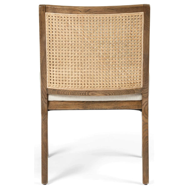 Wooden Cane & Rattan Dining Chair - Merriment