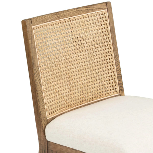 Wooden Cane & Rattan Dining Chair - Merriment