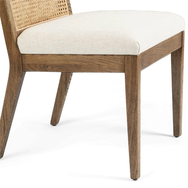 Wooden Cane & Rattan Dining Chair - Merriment