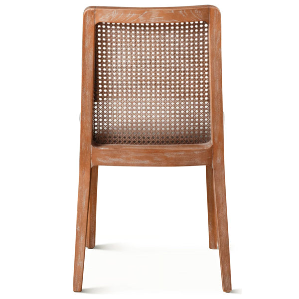 Wooden Cane & Rattan Dining Chair - Monaco