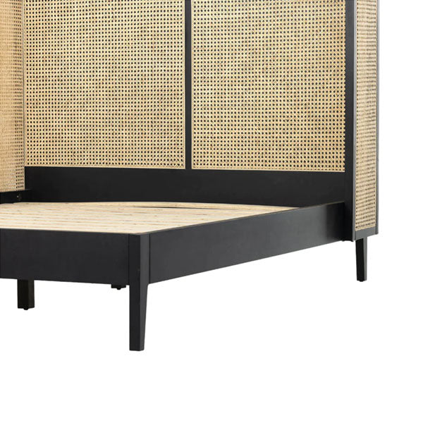 Wooden Cane & Rattan Furniture - Bed - Hilarity