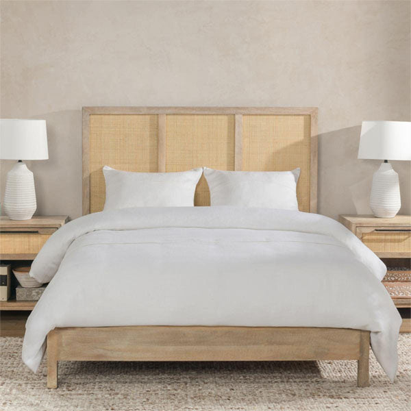 Wooden Cane & Rattan Furniture - Bed - Serenity