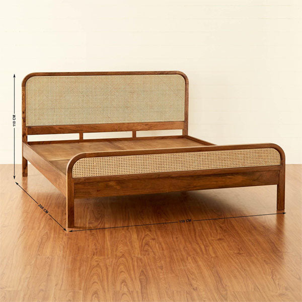 Wooden Cane & Rattan Furniture - Bed - SleepyRest