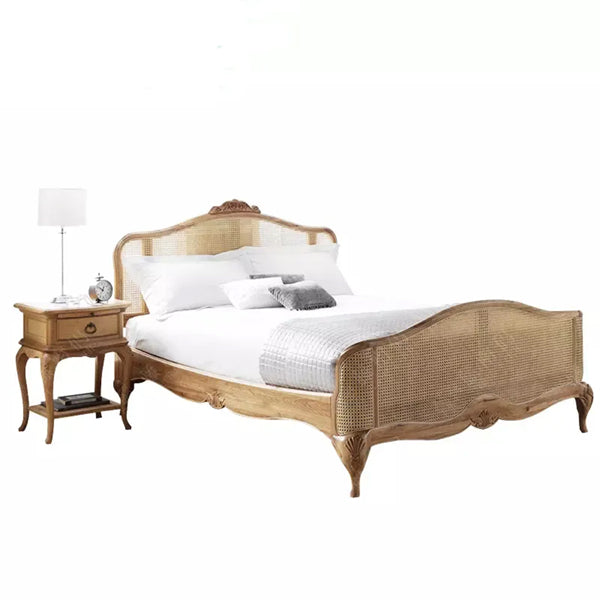 Wooden Cane & Rattan Furniture - Bed - Valentino