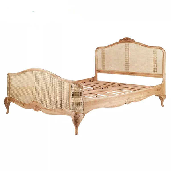 Wooden Cane & Rattan Furniture - Bed - Valentino