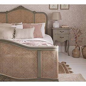 Wooden Cane & Rattan Furniture - Bed - Valentino High