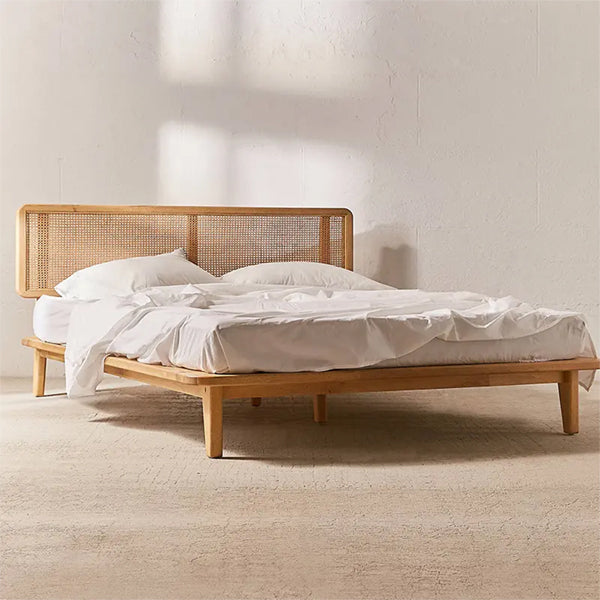 Wooden Cane & Rattan Furniture - Bed - Venessa