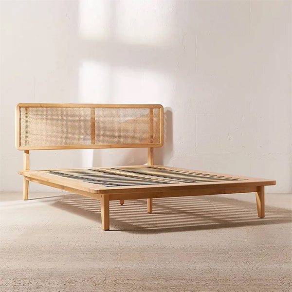 Wooden Cane & Rattan Furniture - Bed - Venessa