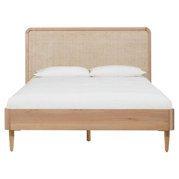 Wooden Cane & Rattan Furniture - Bed - Vintage