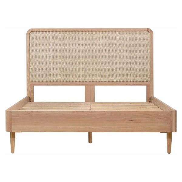 Wooden Cane & Rattan Furniture - Bed - Vintage