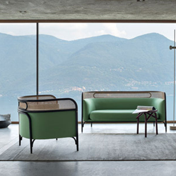 लकड़ी के बेंत और रतन फर्नीचर - सोफा सेट - सोफास्फीयर