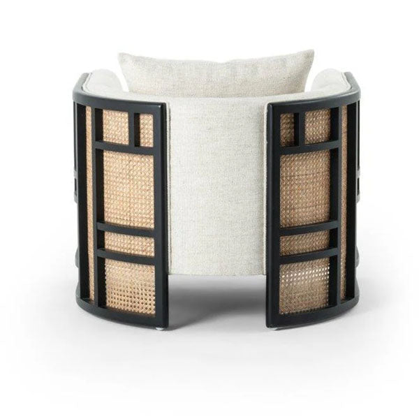 Wooden Cane & Rattan Lounge Chair - Softy