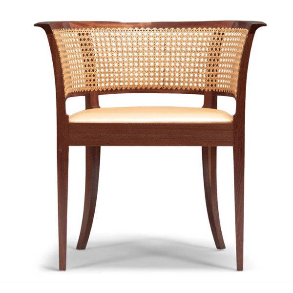 Wooden Rattan Cane Chair - Tub Chair 2
