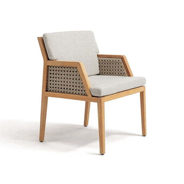 Wooden Rattan Cane Chair - Velmure