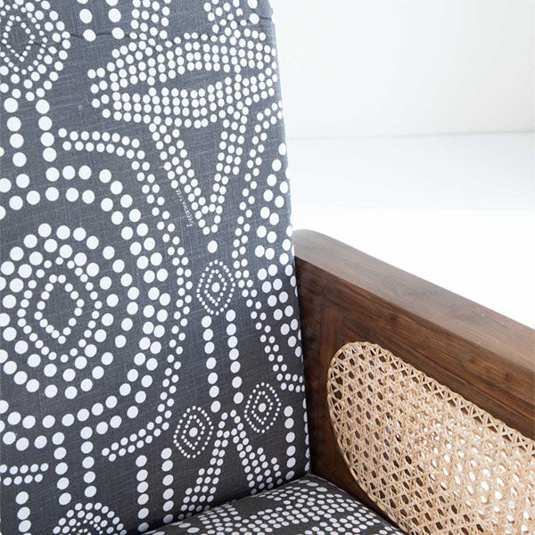 Wooden Rattan Cane Chair - Wingback Chair5
