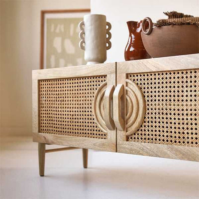 Cane Rattan Cabinet