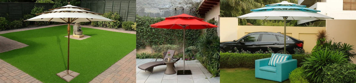 changeable patio umbrellas SUPERJARE 13FT Outdoor Umbrella for Patio, Double sided Pool with Fade Resistant Canopy, Large Table Umbrella for Deck, Market, Backyard An offset design includes a 39.5 Patioslife Aegis 10ft Round Cantilever