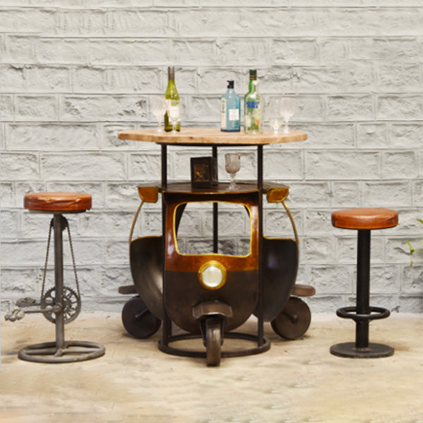 Antique Rustic Automobile Furniture - Wine Cabinet - Trio-Treasure