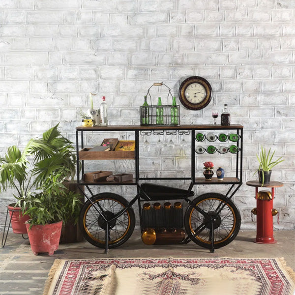Antique Rustic Automobile Furniture - Wine Cabinet - Vintage Spin