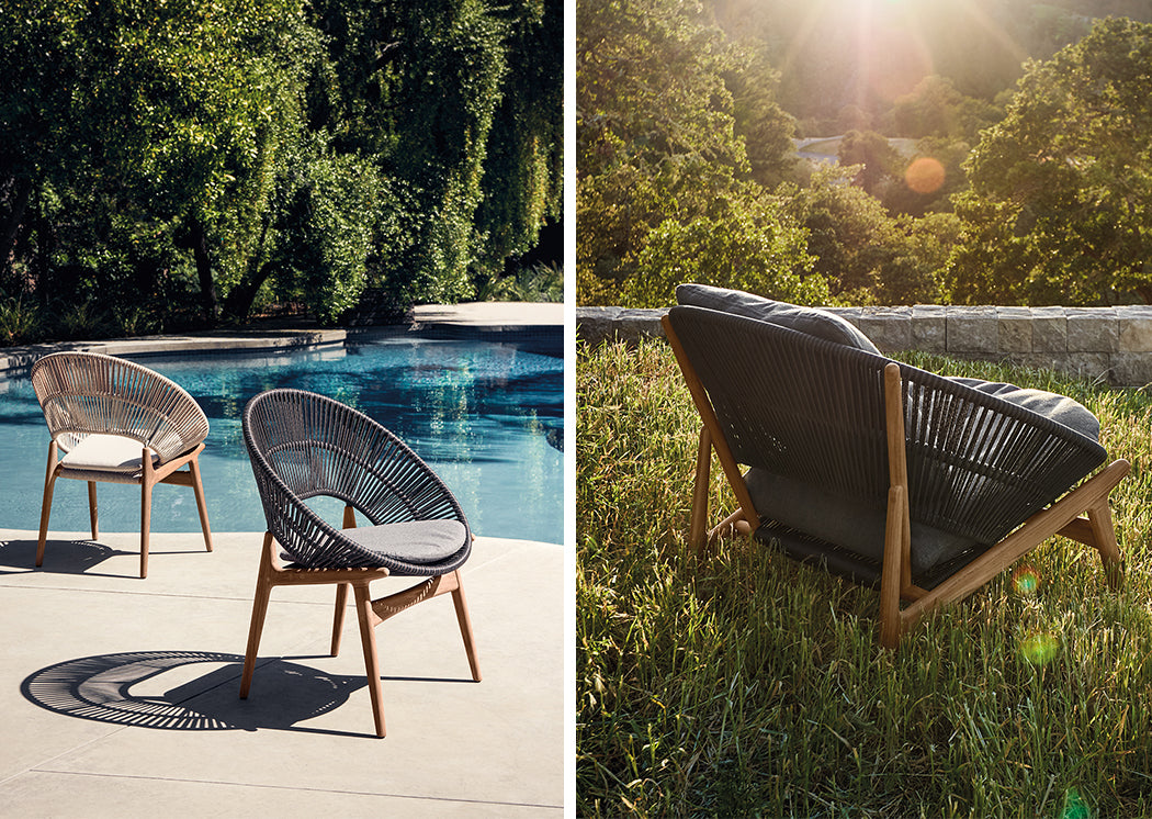 Outdoor Furniture - Outdoor Braid & Rope Occasional Chair - Florence Mini