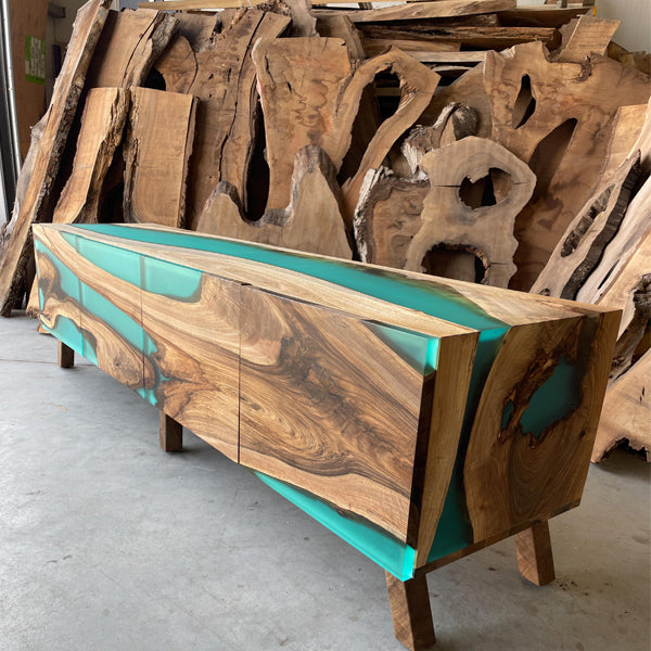 Epoxy Resin Furniture - Chest of Drawer - Auraline Ocean Edge