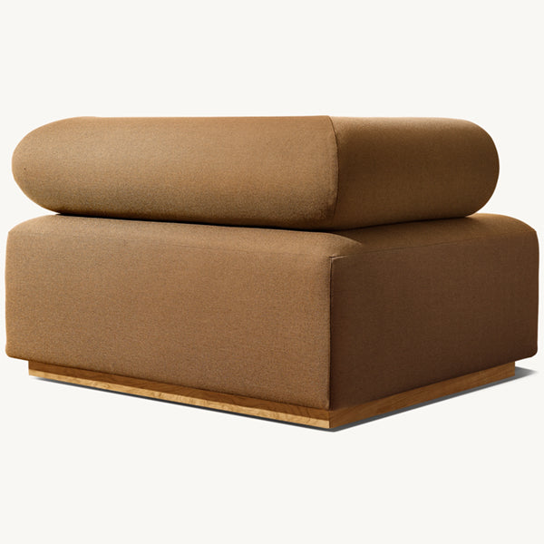 Fabric Upholstered Outdoor Furniture - Sofa Set - Wooden Sapphire