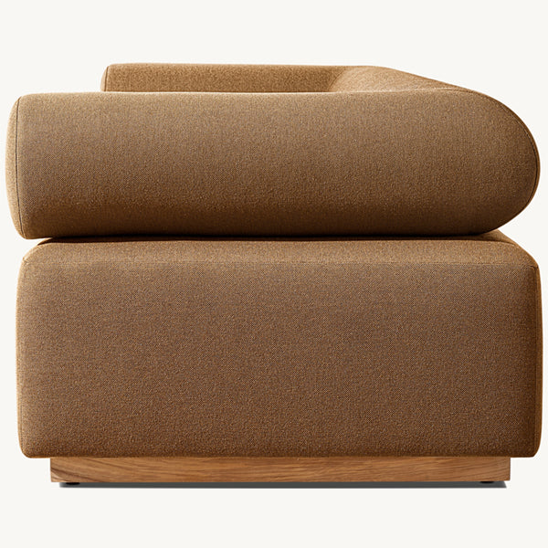 Fabric Upholstered Outdoor Furniture - Sofa Set - Wooden Sapphire