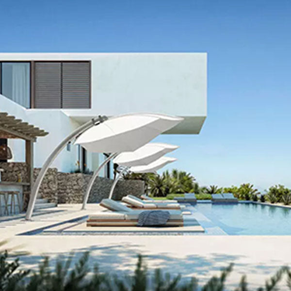 Garden Umbrella - Patio Parasol -Outdoor Furniture -  Sun Shade - Rain Shade- LuminArc Umbrella