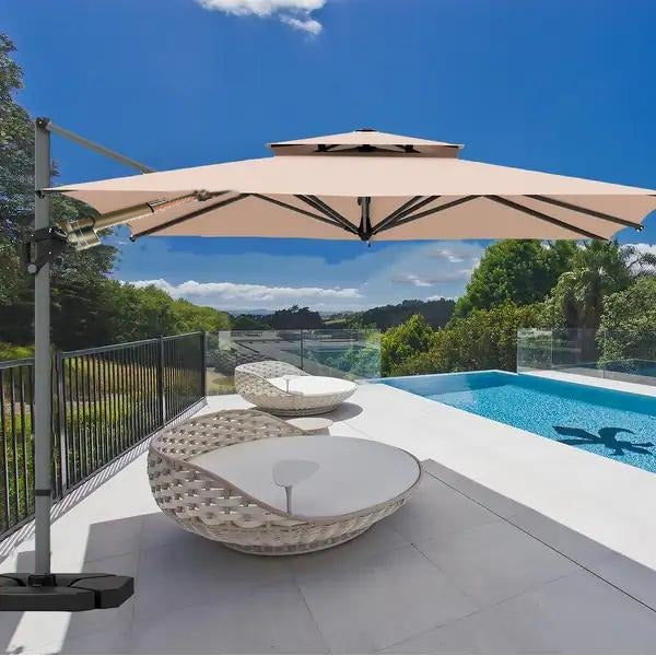 Garden Umbrella - Patio Parasol -Outdoor Furniture -  Sun Shade - Rain Shade- Radiance Fold  Umbrella