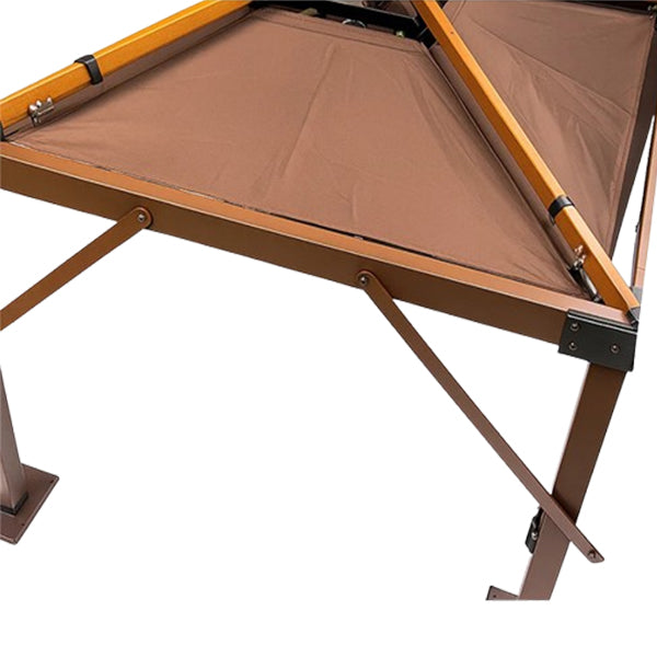 Garden Umbrella - Retractable Pergolas - Stable Patio Parasol - Square Umbrella - Gazebo Cum Umbrella - Oasis Firm