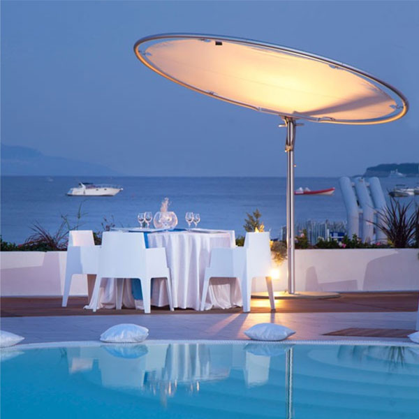 Garden Umbrella - Sun Shade - Patio Parasol - Perfect Circle - Tensile Fabric - Round Umbrella - Orbit Tensile SunShade