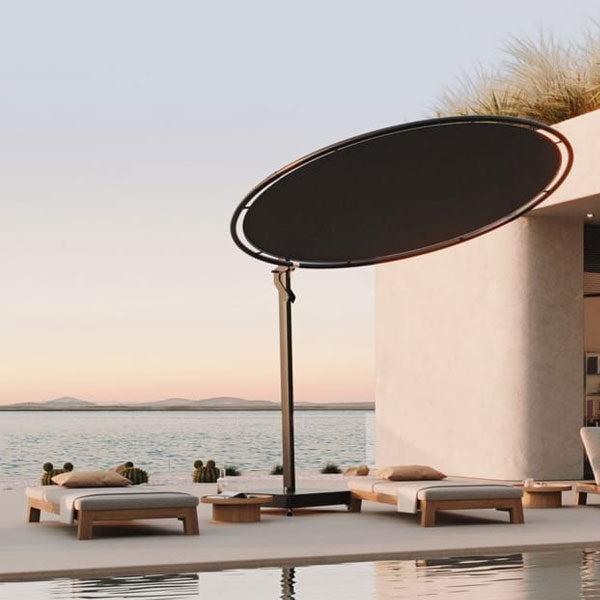 Garden Umbrella - Sun Shade - Patio Parasol - Perfect Circle - Tensile Fabric - Round Umbrella - Orbit Tensile SunShade