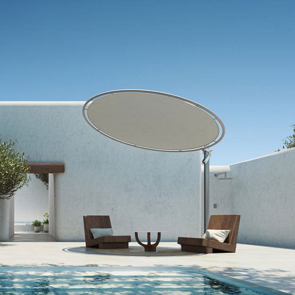 Garden Umbrella - Sun Shade - Patio Parasol - Perfect Circle - Tensile Fabric - Round Umbrella - Orbit Tensile SunShade