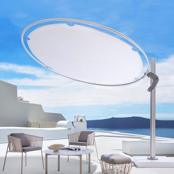 Garden Umbrella - Sun Shade - Patio Parasol - Perfect Circle - Tensile Fabric - Round Umbrella - Orbit Tensile SunShade