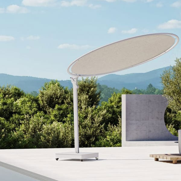 Garden Umbrella - Sun Shade - Patio Parasol - Perfect Circle - Tensile Fabric - Round Umbrella - Orbit Tensile SunShade