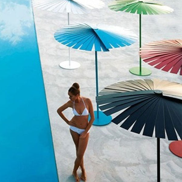 Garden Umbrella - Sun Shade - Patio Parasol - Round Sun Shade - Slised Strips - Round Umbrella - Prism Slice Umbrella