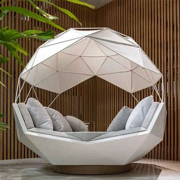Outdoor Furniture - FRP -Canopy Daybed - IGLU Aurelius Pavilion Bed