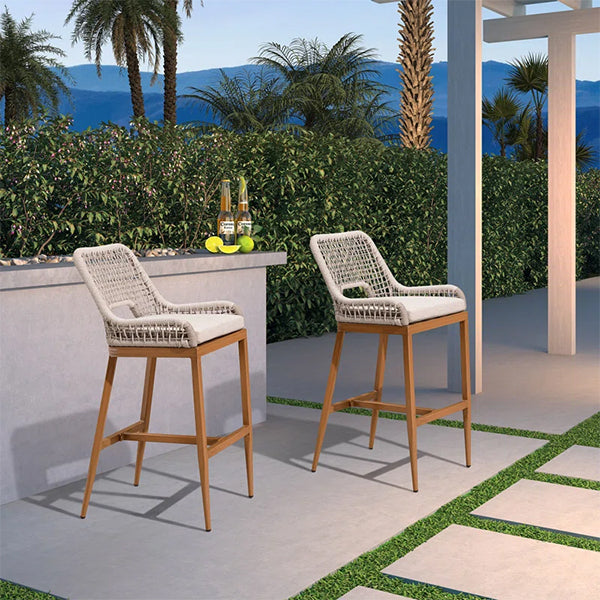 Outdoor Braided & Rope Bar Set - Teakova