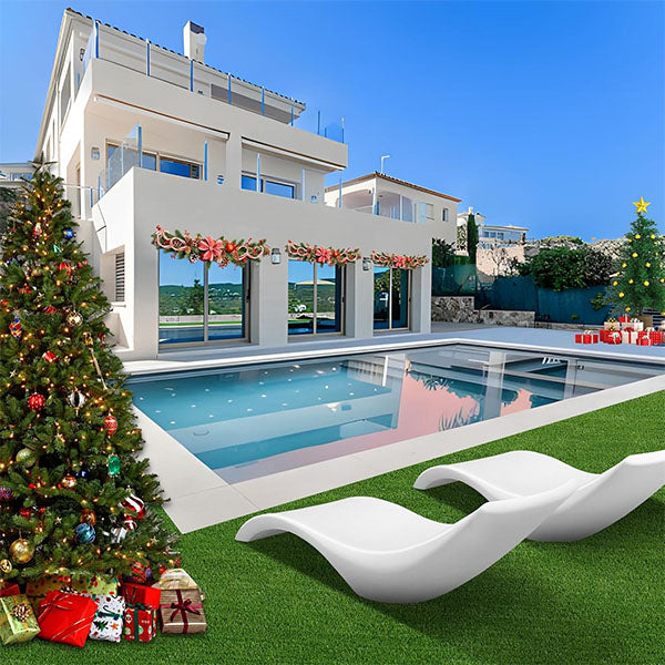 Outdoor Floating Pool Lounger FRP - Submerged Sun Bed, Immersed Sun Lounger, Water Dip Sun Lounger AeroSleek Lounger 