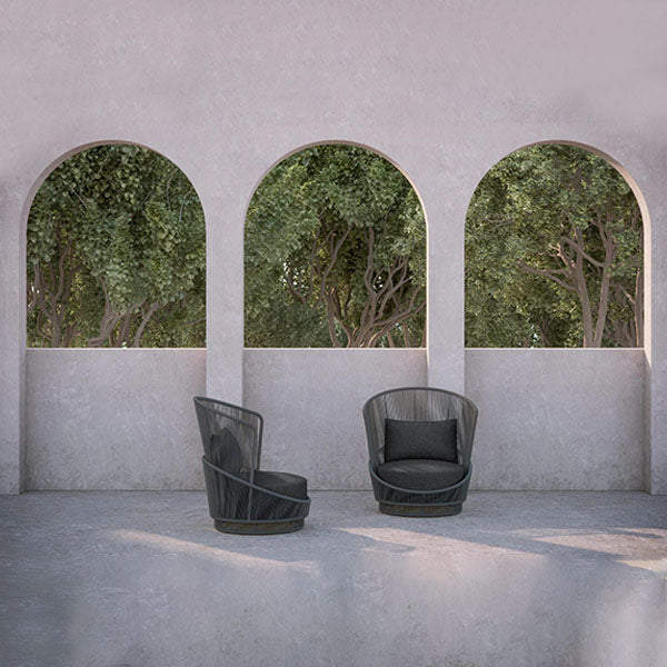 Outdoor Furniture Alluminum Braided & Rope Sofa- Loftoro