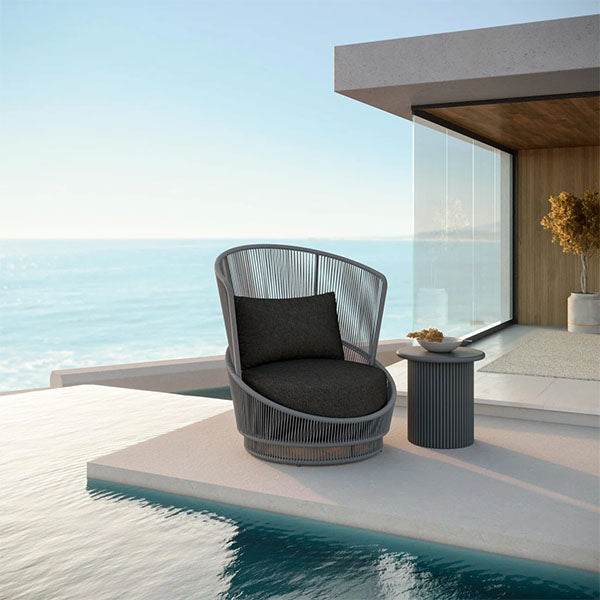 Outdoor Furniture Alluminum Braided & Rope Sofa- Loftoro 