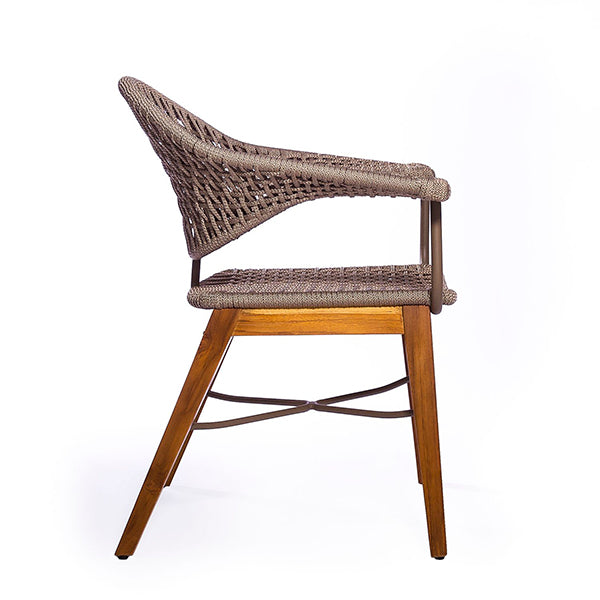 Outdoor Furniture Braid and Rope Heigh Back Chair,Lazy Chair, Rest Chair, Easy Chair, Ocassional chair - Chariqa
