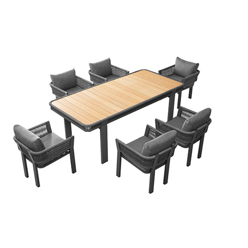 Outdoor Furniture Braided & Rope Dining - Plumbago