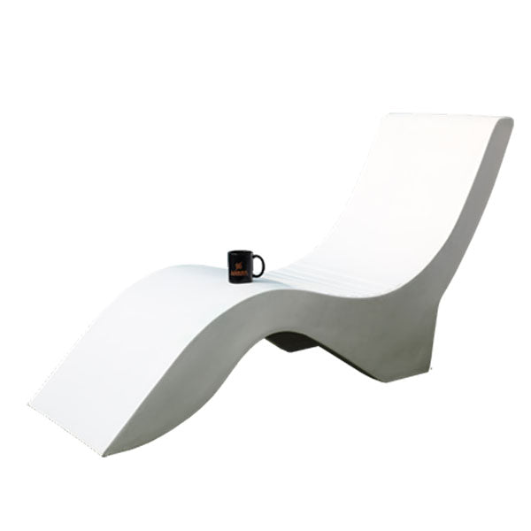 Outdoor Pool Lounger FRP - Submerged Sun Bed, Partialy Immersed Sun Lounger, Water Dip Sun Lounger Fluidic 