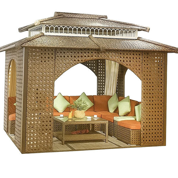 Outdoor Wicker Cabana & Gazebo - Altura Arch Gazebo