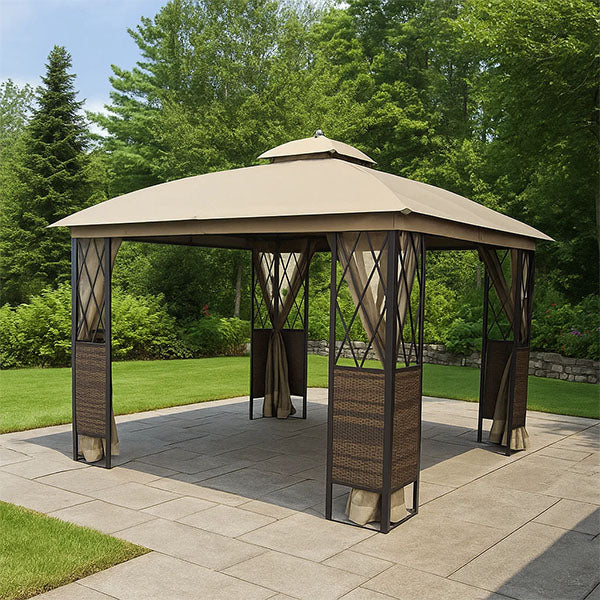 Outdoor Wicker Cabana & Gazebo - Edena Arc