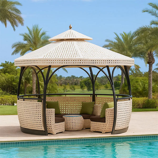 Outdoor Wicker Cabana & Gazebo - Nuvex Gazebo